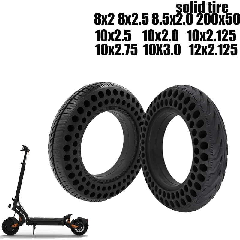 

8/8.5/10/12 inch electric scooter honeycomb solid tire anti puncture multiple specifications to choose from