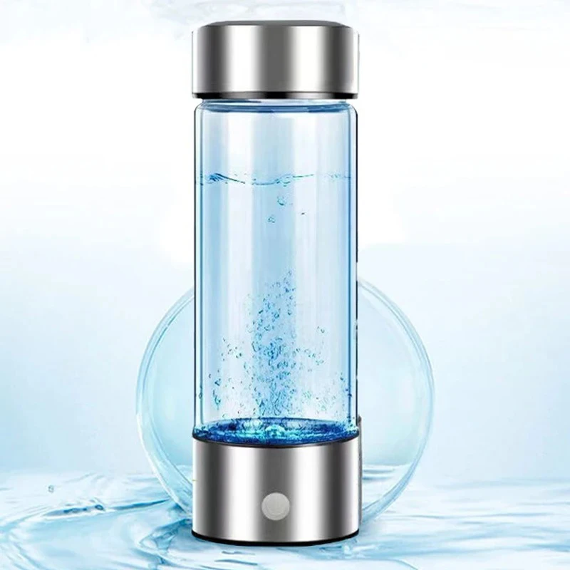 Portable 420ml Hydrogen-Rich Water Cup Titanium Quality Filter Antioxidant Lonizer Electric Hydrogen Rich Water Generator Bottle