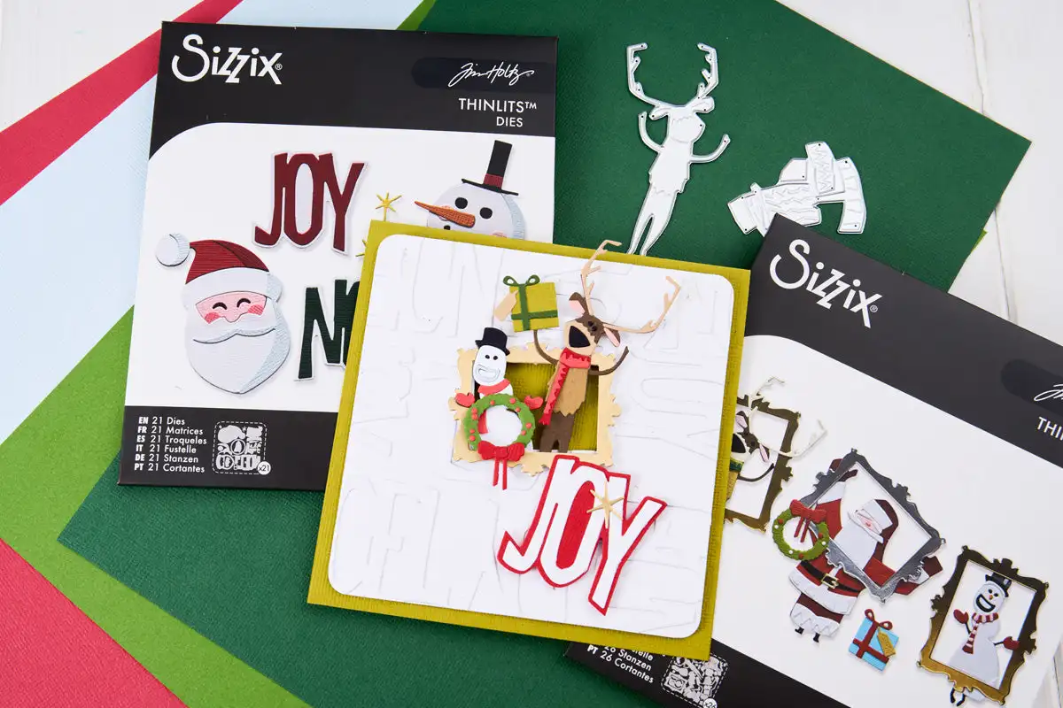 2026 Christmas Spirit Santa Wreath Doodles Cutting Dies Clear Stamps Snowflake Stencil for DIY Decorating Card Festive Schematic