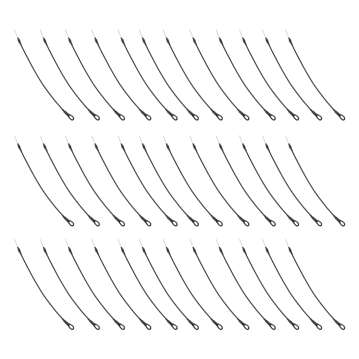 

100pcs Black Lanyards Clothing Wire Rope Magnetic Buckle Compatible Most Clothes Buckle Lanyards Hard