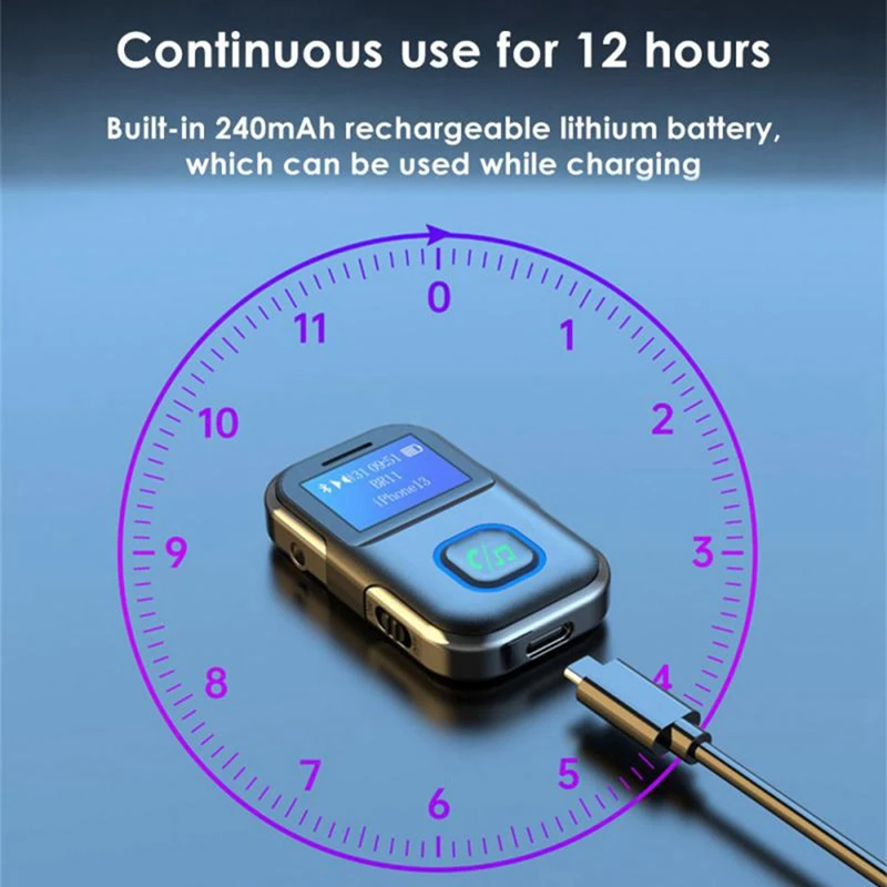 BR11 سيارة بلوتوث استقبال الصوت 3.5 ملم محول الصوت اللاسلكي استقبال مشغل MP3 المحمولة