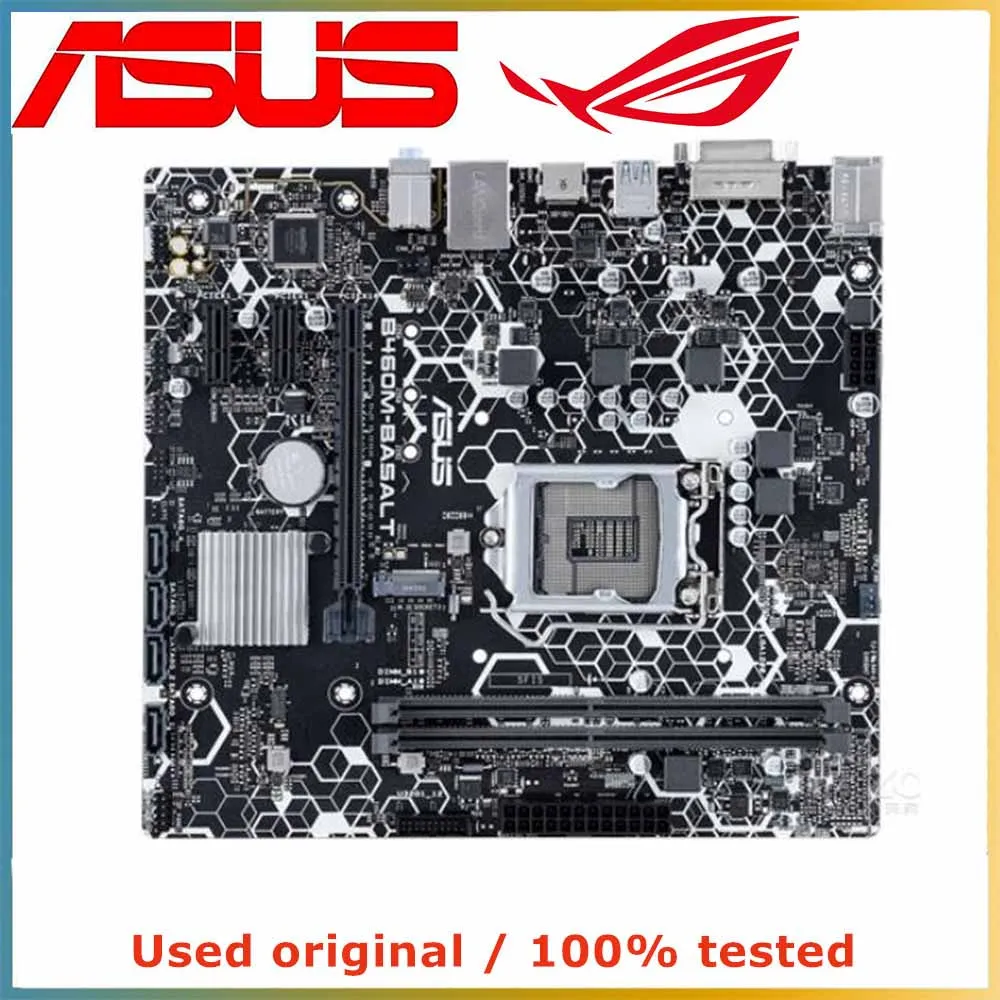 ASUS B460M-BASALT motherboard supports 10th 11th Gen CPUs, DDR4 M.2 NVME I5-10400 I7-10700T I5-10600K I3-10100