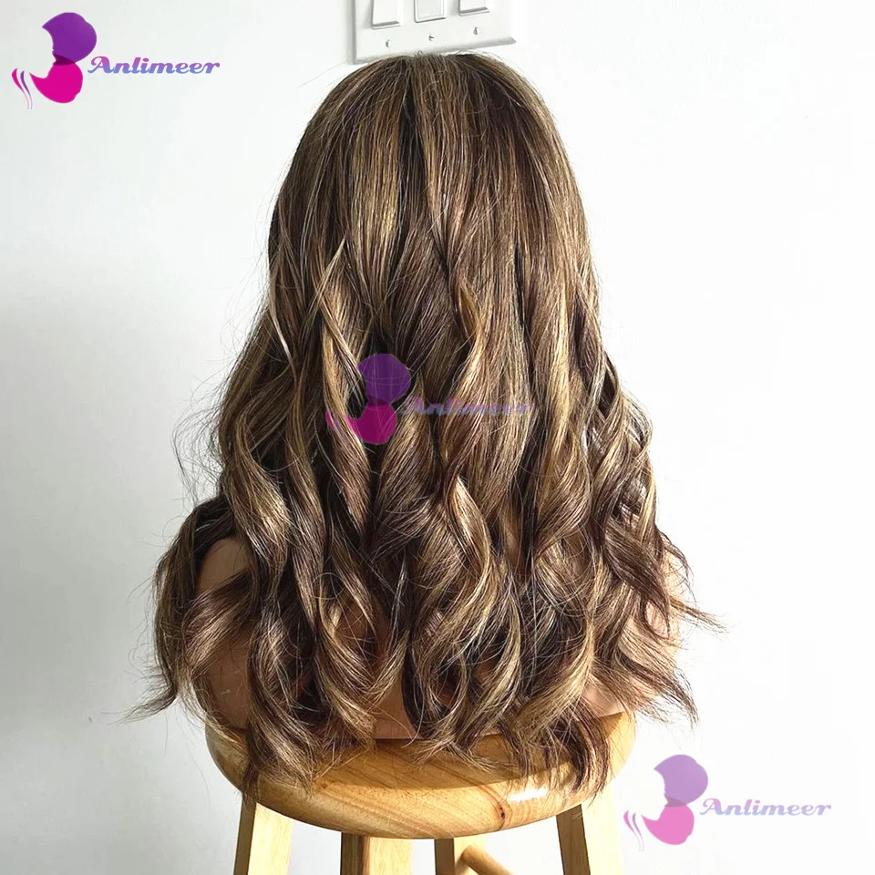 Highlight Ombre 13X4 Hd Transparant Lace Front Pruik Golvend Menselijk Haar Pruiken Honingblonde Gekleurde Bruine Wortels Sluiting Pruiken Voor Vrouwen