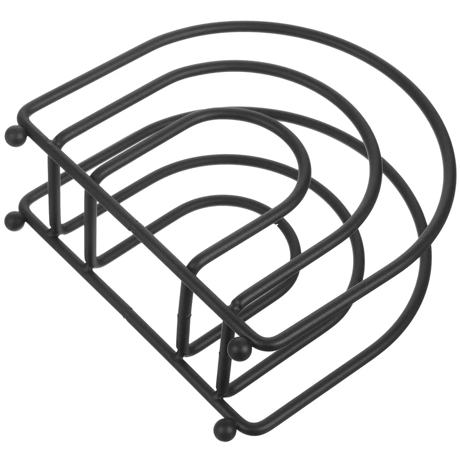 

Napkin Holder Wooden Iron Elegant Paper Napkins Vertical Cafe Bathroom Bar Dinner Large Capacity Material