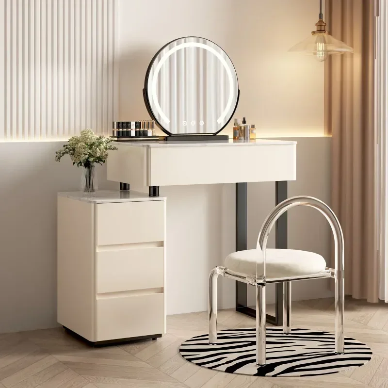 Modern Bedroom Vanity Table Nordic Organizers Storage Girls Vanity Table European Style Tocador Maquillaje Home Furniture image 5