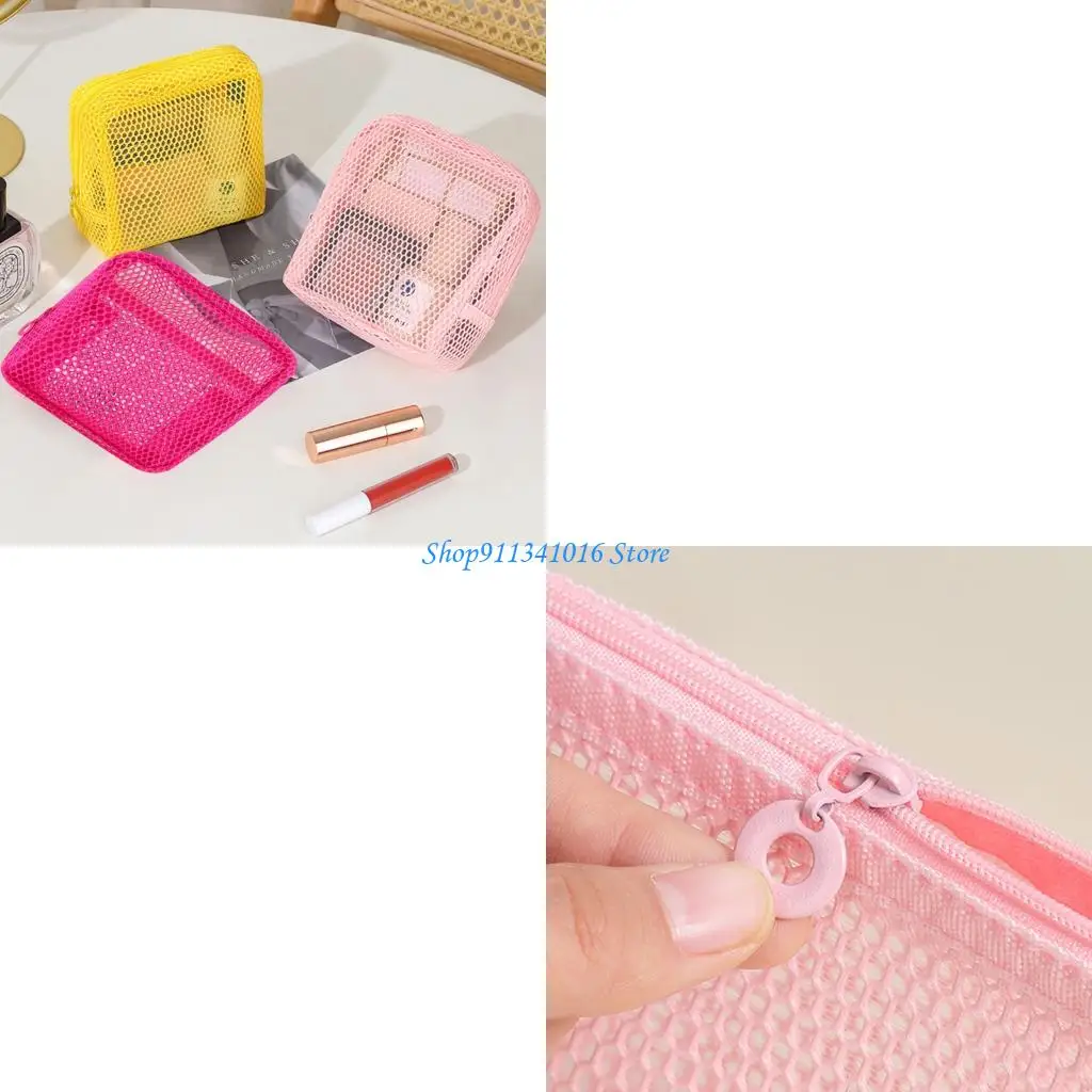 

Cheerful Multicolored Meshes Storage Bag Hygienic Product Carriers With Ventilated Design