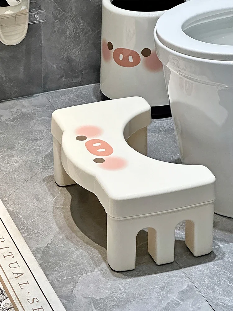 Toilet stool footstool household thickened toilet sitting toilet squatting pit artifact bathroom