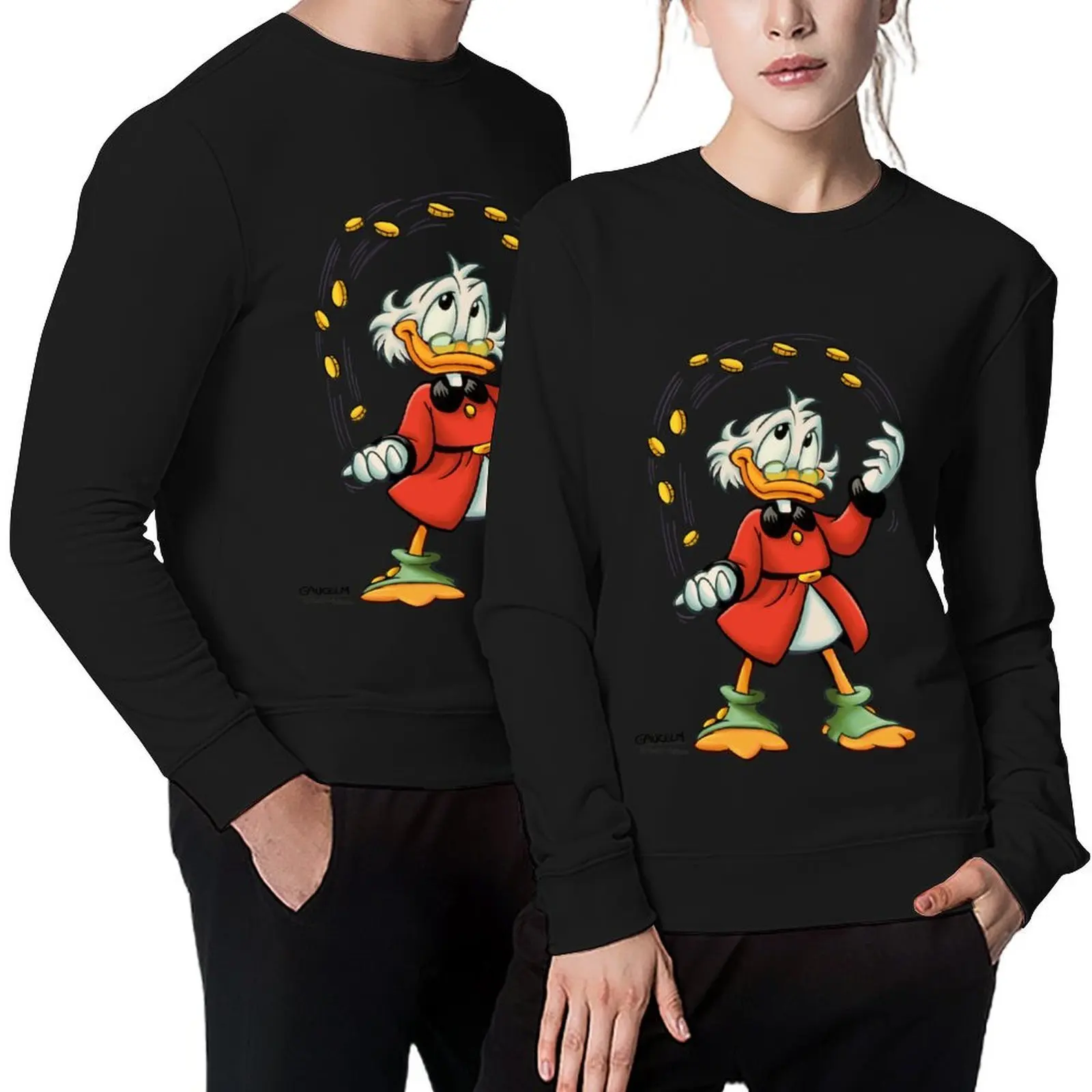 

uncle scrooge art money Pullover men's clothing men wear korean autumn clothes male clothes sweatshirts