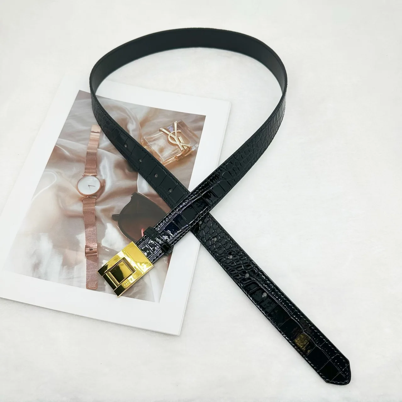 Роскошный брендовый кожаный ремень для женщин, дизайнерский поясной ремень с пряжкой из сплава, женские джинсы, брючное платье, пояс