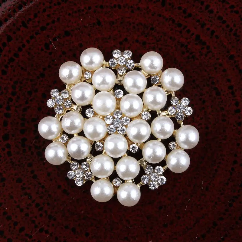 120pcs Clear And Alloy Crystal Flatback Buttons in 2 Colors for Kids Girls Hair Accessories Bling Metal Rhinestone Ornaments for