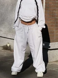 HOUZHOU Y2k Vintage Baggy Sweatpants Woman Joggings Korean Fashion Sports Pants Oversize Harajuku Streetwear Hip Hop Trousers