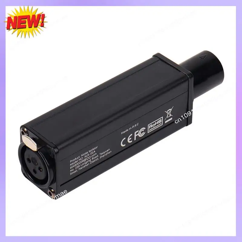 T24C XLR Audio Noise Isolator Balanced Audio Common Ground Current Sound Elimination Noise Reduction Mixer Microphone Sound