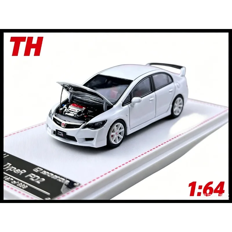 

FH 1:64 Honda Civic FD2 die cast alloy car model can be opened for collection, as a souvenir for boys and a birthday gift.