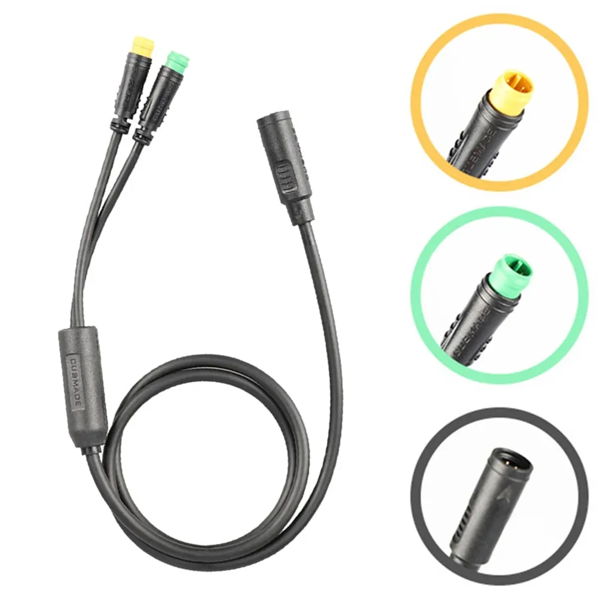 

【New User Coupon】1T2 Transfer Waterproof Cable Thumb Throttle Cable Display for Bafang BBS01/02B BBSHD Thumb Throttle
