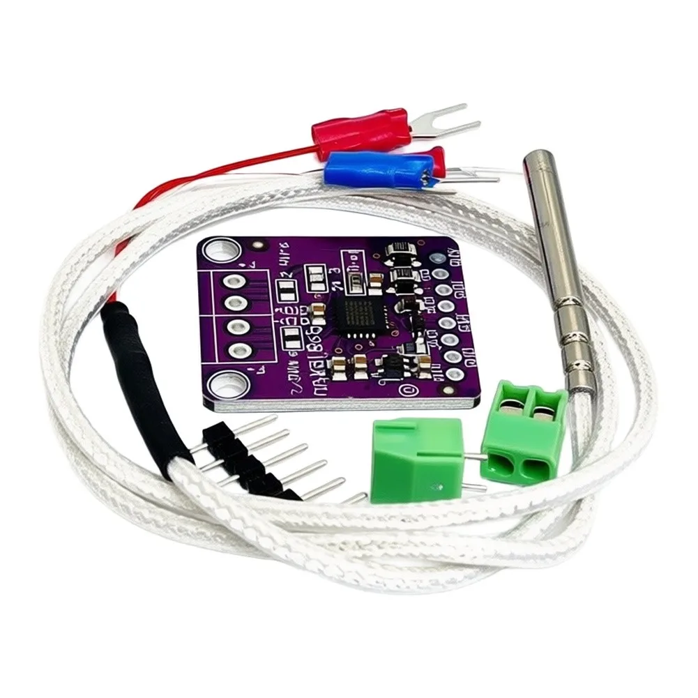 For Compact Electronic Builds MAX31865 Module Reliable Thermal Monitoring PT100 Converter High-Accuracy Sensing