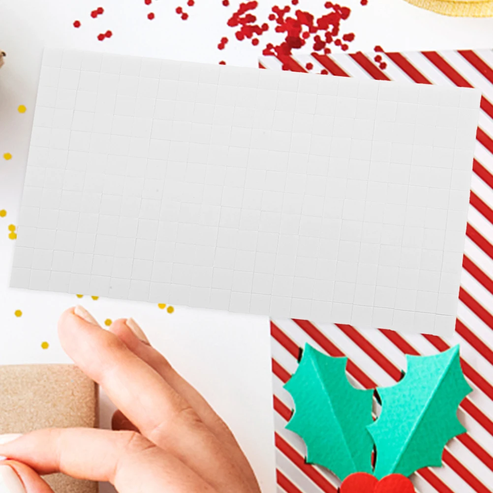 

8pcs Double Sided Adhesive Squares Sticky Craft Mounts For Diy Decoration 6 Sheets Lightweight Sheets Card Making Supplies Foam