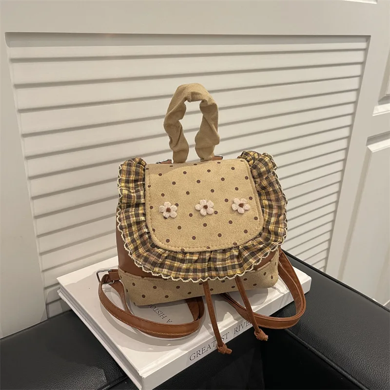 

Новый мини-рюкзак в корейском стиле из денима с цветочным принтом, милый наплечный рюкзак для женщин, универсальная сумка для хранения