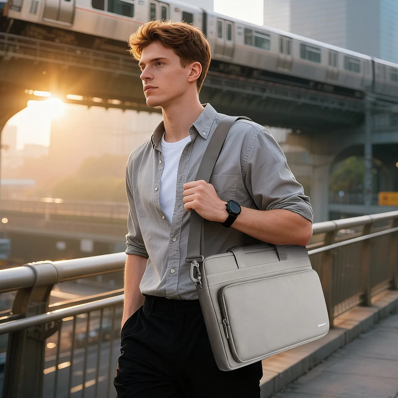 NIDOO Multi-use Strap Laptop Bag Sleeve 13 14 15.6 Inch Notebook Case For Macbook Air Pro Computer Shoulder Handbag Briefcase