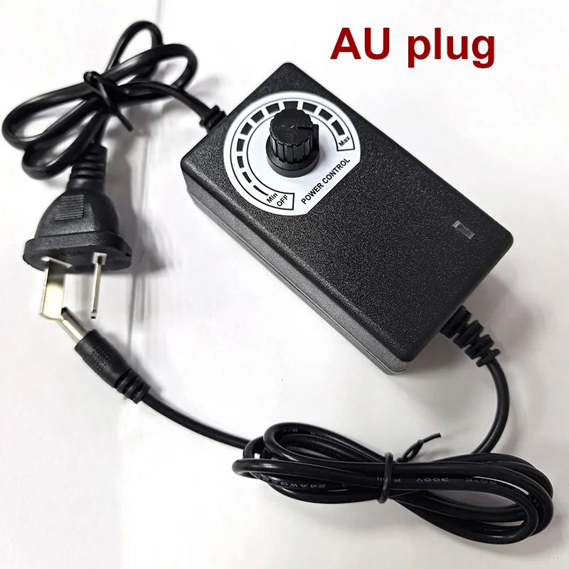 UK/AU-Stecker 3V–12V 5V 6V 9V 12V 2A AC/DC Einstellbares DC-Netzteil Schaltnetzteil Ladegerät Stromadapter für Streifenbeleuchtung und Lüfter