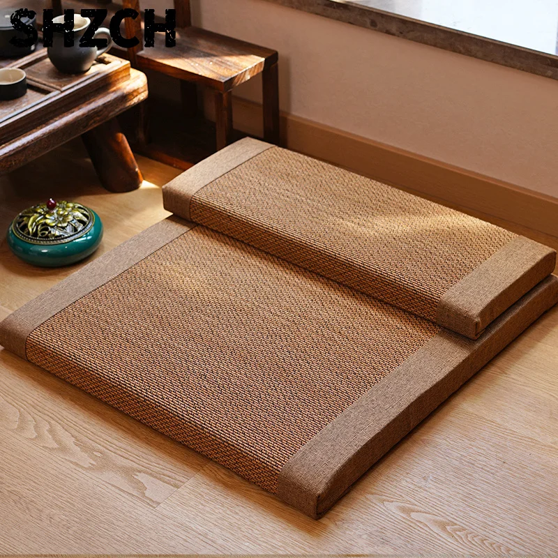 Japanese Japanese Style Room Kneeling Pad Yoga Mat Natural Bamboo Silk Meditation Mat for Home Breathable Comfortable Tearoom Cushion - Aliexpress Deal