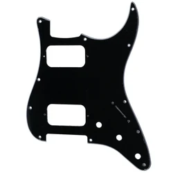 Musiclily Pro 11 Holes Round Corner HH Guitar Pickguard for American Mexican Fender Standard ST Style Electric Guitar