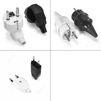 Germany Schuko Rewireable Power Plug 250V 16A EU CEE 7/7 Standard Adapter Receptacle Connector Electrical Socket Power Adapter