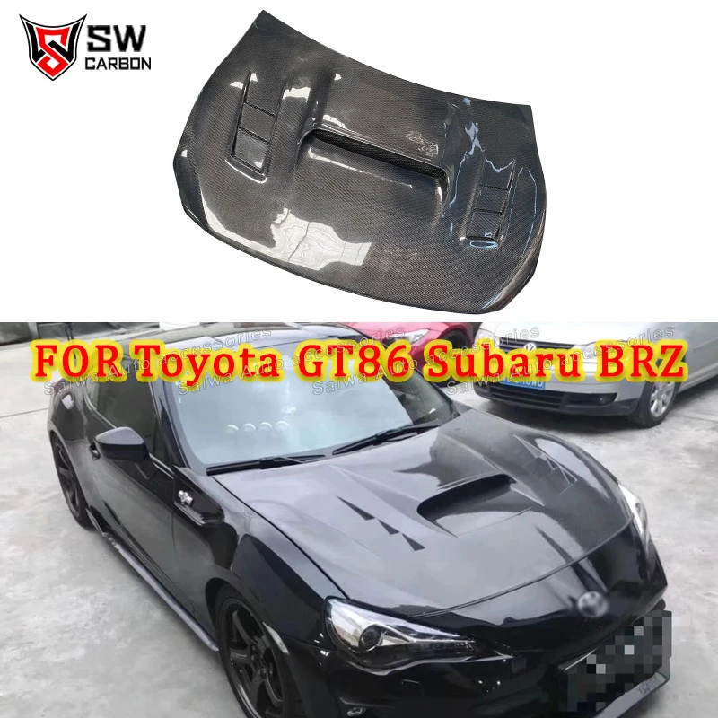 

Капот из углеродного волокна в стиле WRC для Toyota GT86 ZN6 BRZ ZD6 2013+, передний капот автомобиля, крышка клапана двигателя, обвес