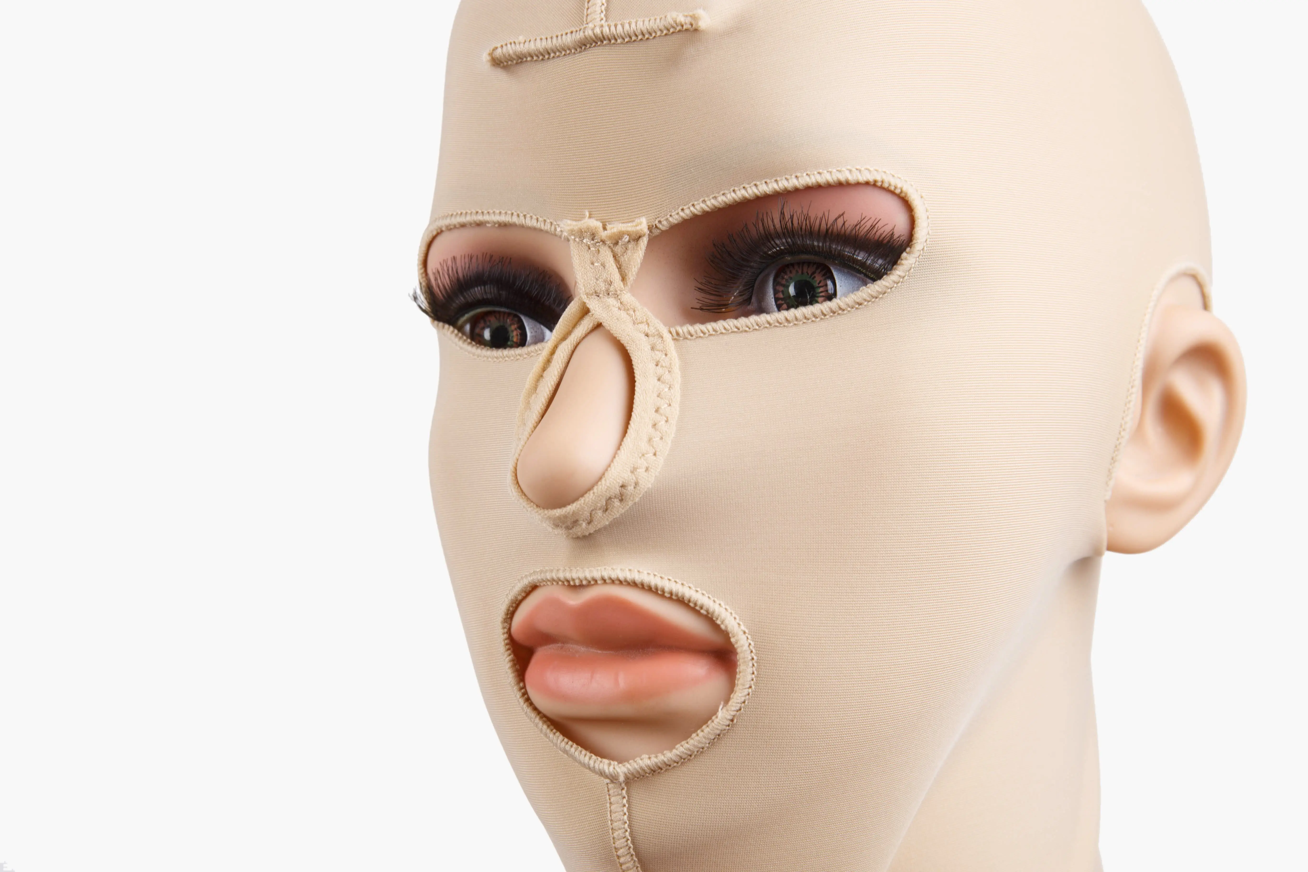 حار بيع قناع الوجه قناع الوجه الكامل بعد ضغط ما بعد العملية الجراحية ضمادة مرنة تشكيل القبعات الشحن السريع #5