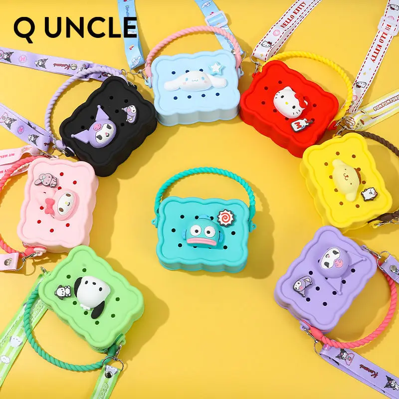 

Sanrio Diy Hello Kitty Coin Purse Girl Heart Kawaii Anime Kuromi My Melody Cartoon Cute Cinnamoroll Single Shoulder Bag Kid Gift