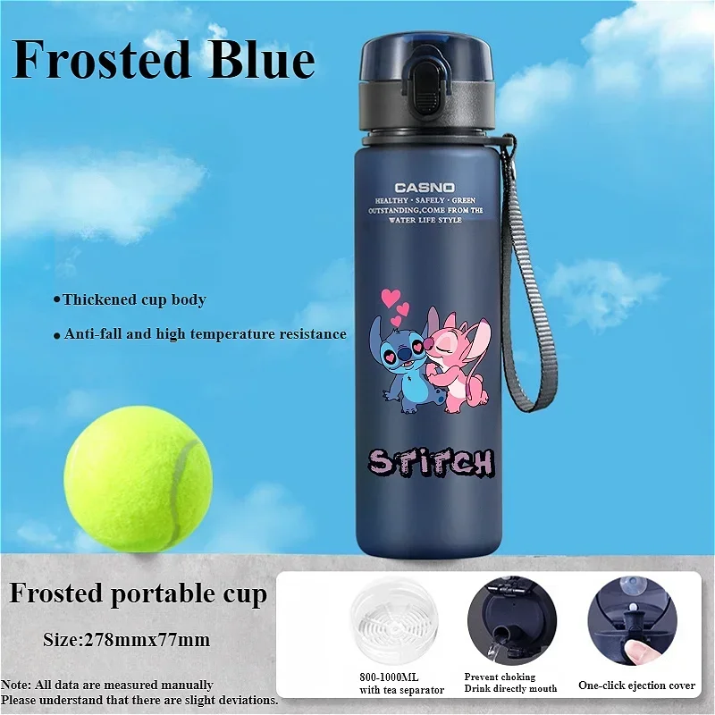 

Lilo&Stitch Water Bottle Anime Drinking Bottle Stitch Men Women Fitness Water Bottles Outdoor Portable Sports Water Bottle Gifts