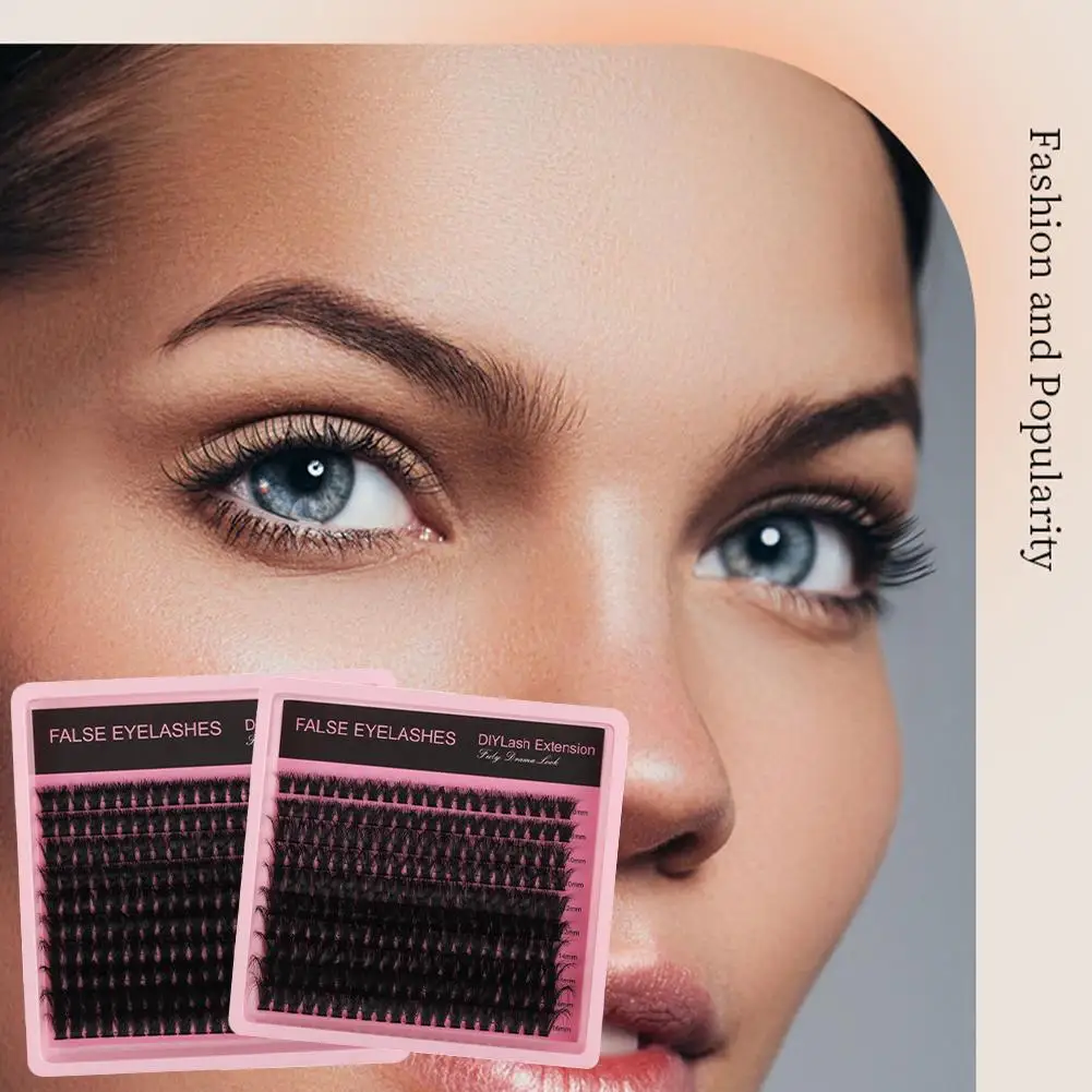 Style désordre faux cils segmentés Nature Curling Up Dense moelleux cils grappes Extension de cils maquillage à réaliser soi-même faux cils