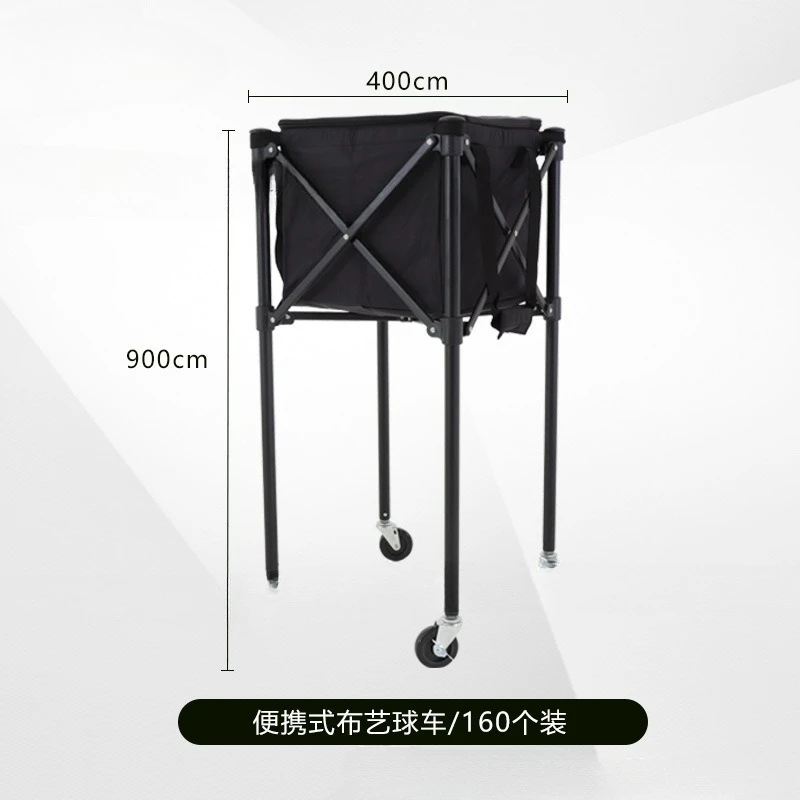 عربة تنس، محمولة، قابلة للطي، مدرب، تدريب، سعة كبيرة، بعجلات