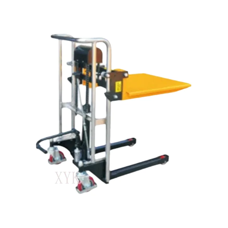 Mobile Screw Threaded Steel Type Lift Platform Cart Mechanical Hand Crank Lift Non Self Descending Stable