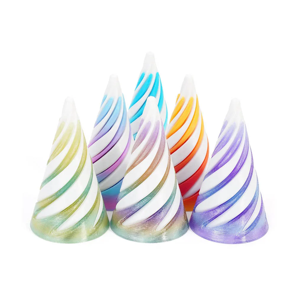 custom OEM 3D Printed Impossible Spiral Cone Fidget Toy Vortex Passthrough Illusion Sculpture Stress Relief Desk Decor Gift