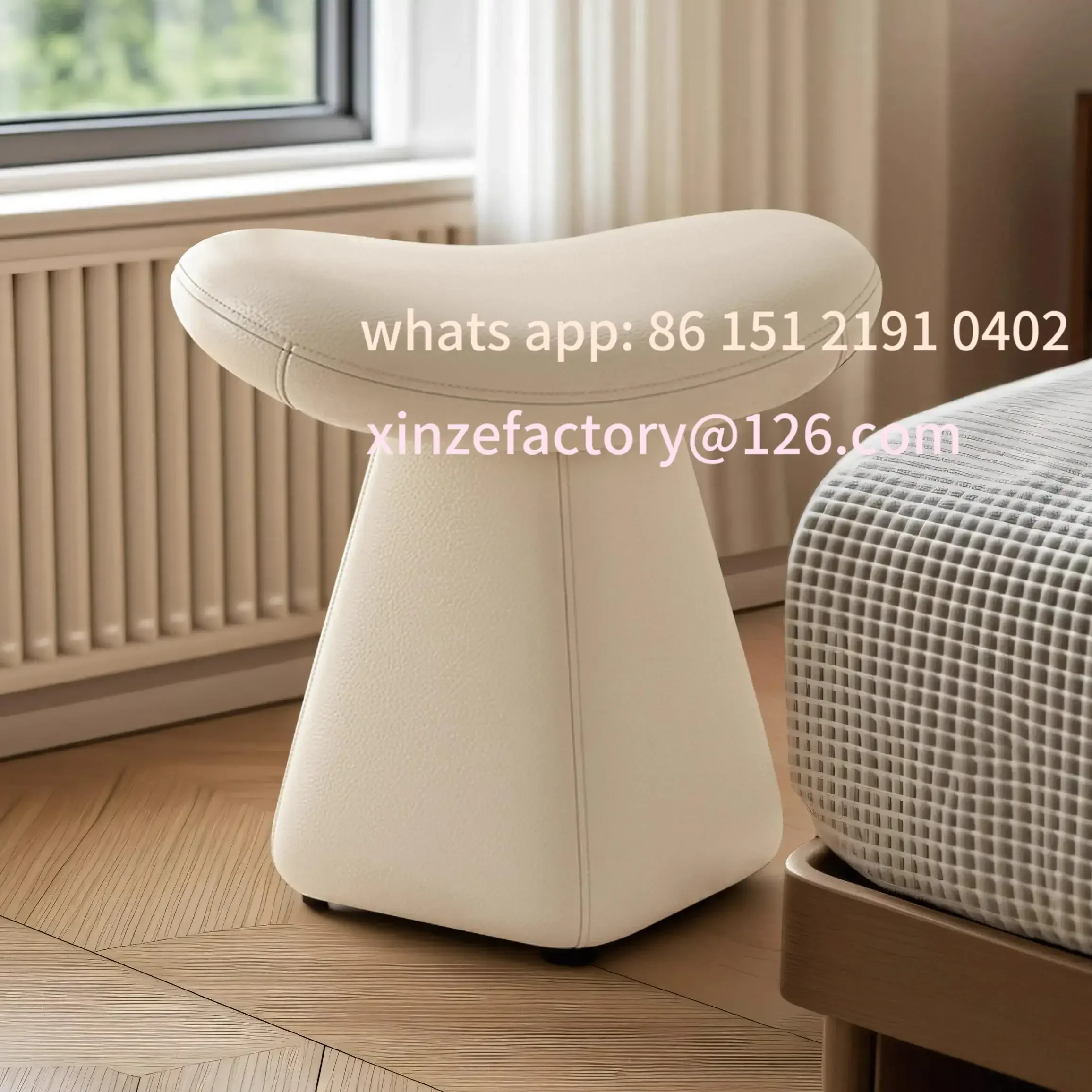 

Customizable Dressing Chair Bedroom Makeup Chair Light Luxury Solid Wood Dressing Stool Living Room Coffee Ta