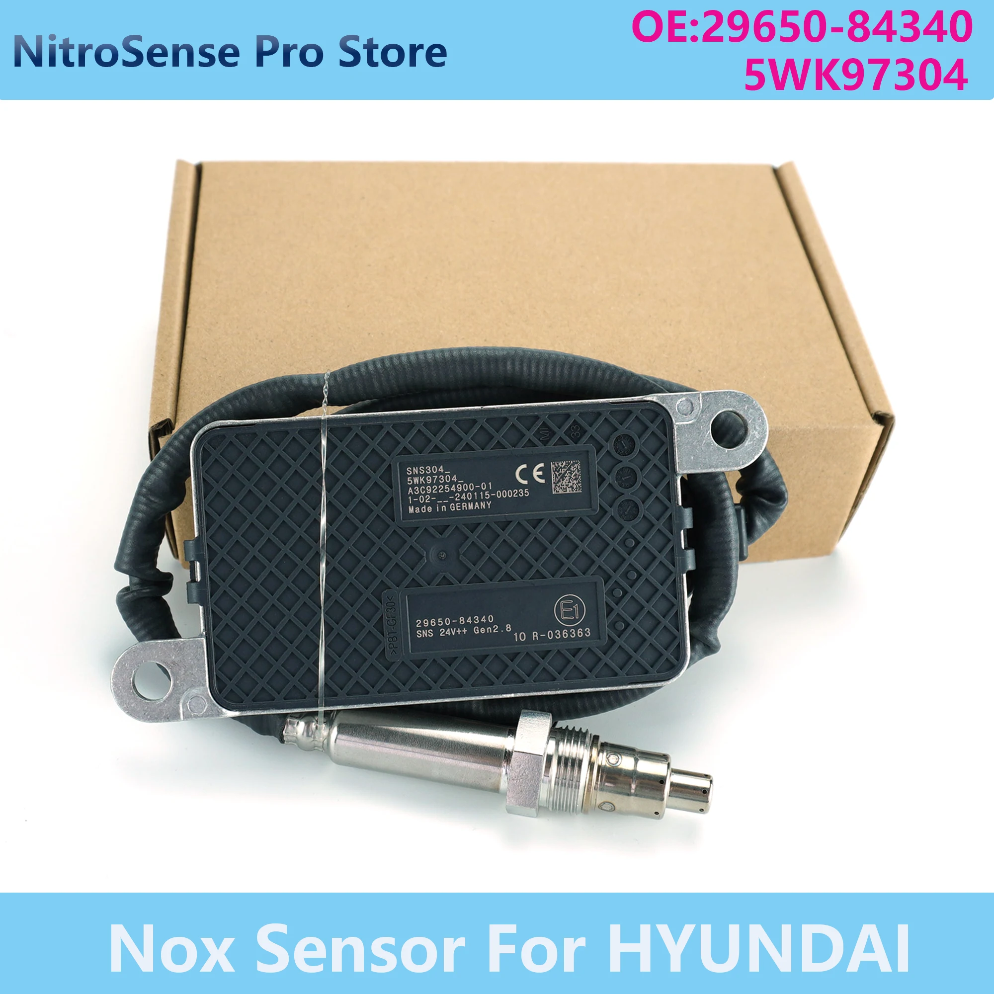 

2965084340 5WK97304 29650 84340 5WK9 7304 New Nitrogen Oxide Sensor For HYUNDAI Spare Parts