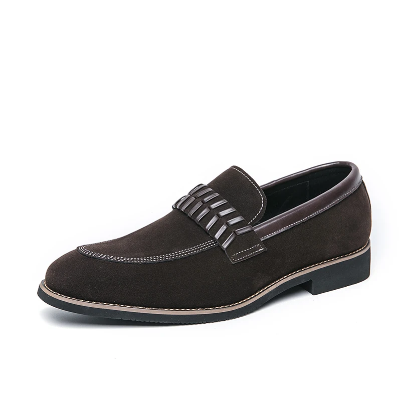 

Handsome motorcycle-themed leather shoes, British-style casual loafers