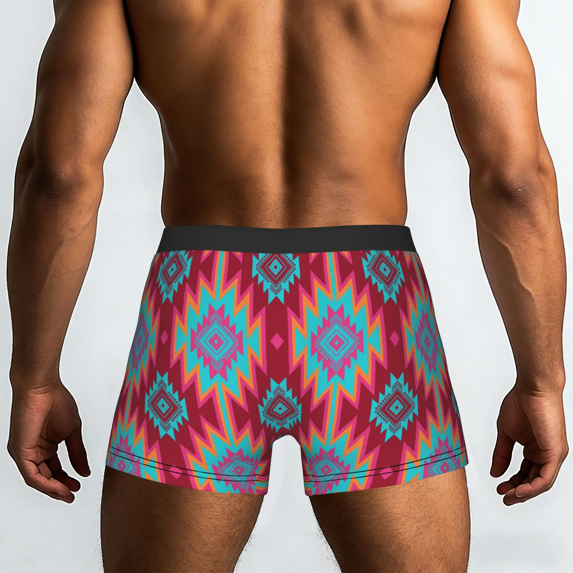 Custom Aztec Tribal Pattern Native American Indian Underwear Men Stretch  Boxer Briefs Shorts Panties Soft Underpants For Male
