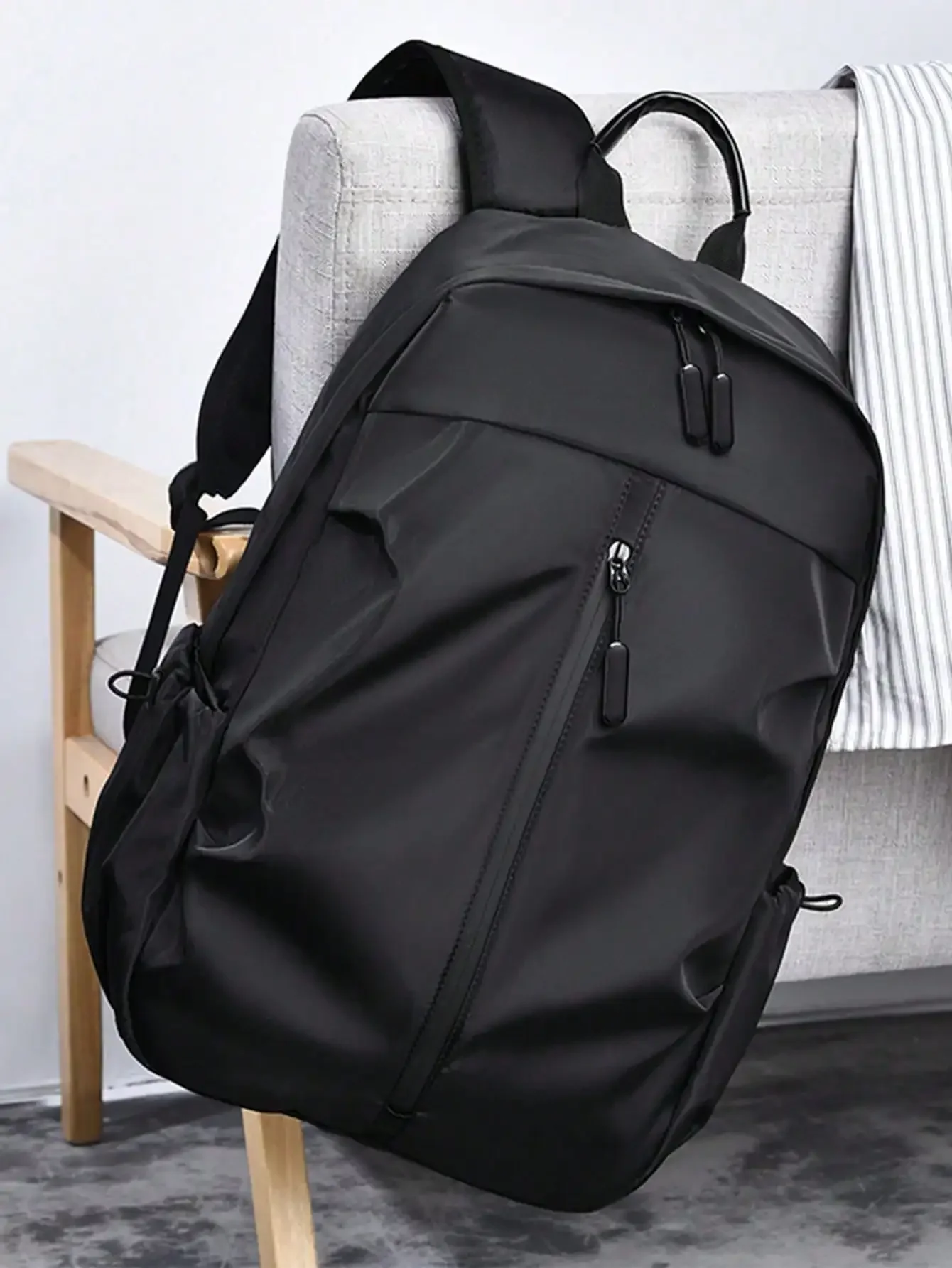 Unisex Nylon Backpack In Korean Style With Large Capacity. Durable And Multi-Functional, Fits Laptops, Books And Daily Items. Great For School, SG260109170058609904238 view 5