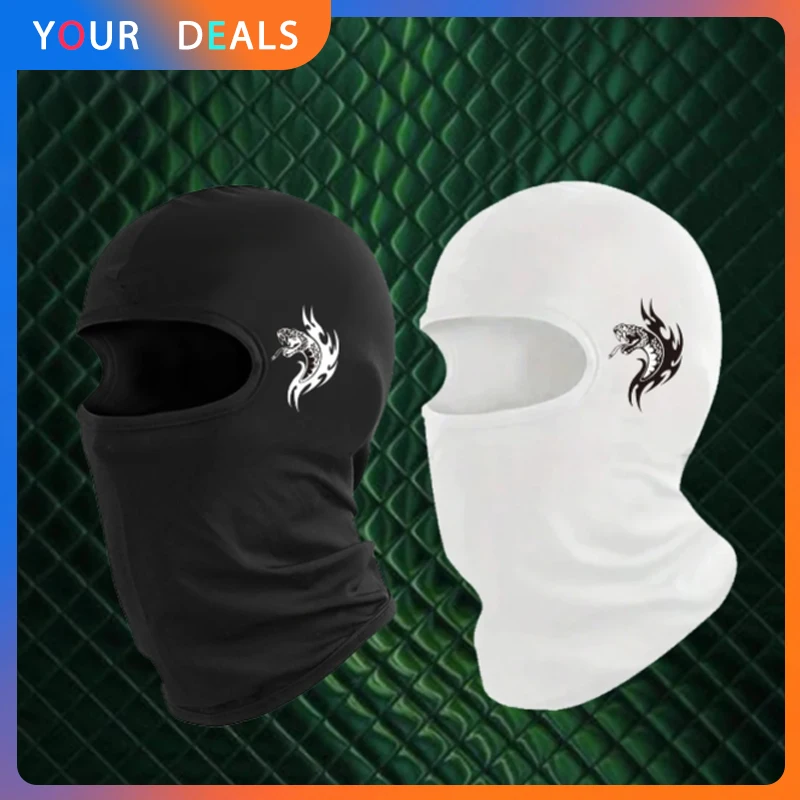 Motorcycle Balaclava Fashion Print Sun Protection Full Face Mask Breathable Mask Balaclava Bicycle Cycling