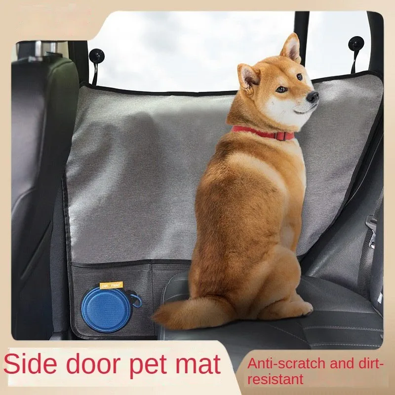 

Car Pet Door Mat Car Door Pet Mat Side Door Dog And Cat Anti Scratch And Tear Protection Mat Dirt Resistant Portable Anti Slip