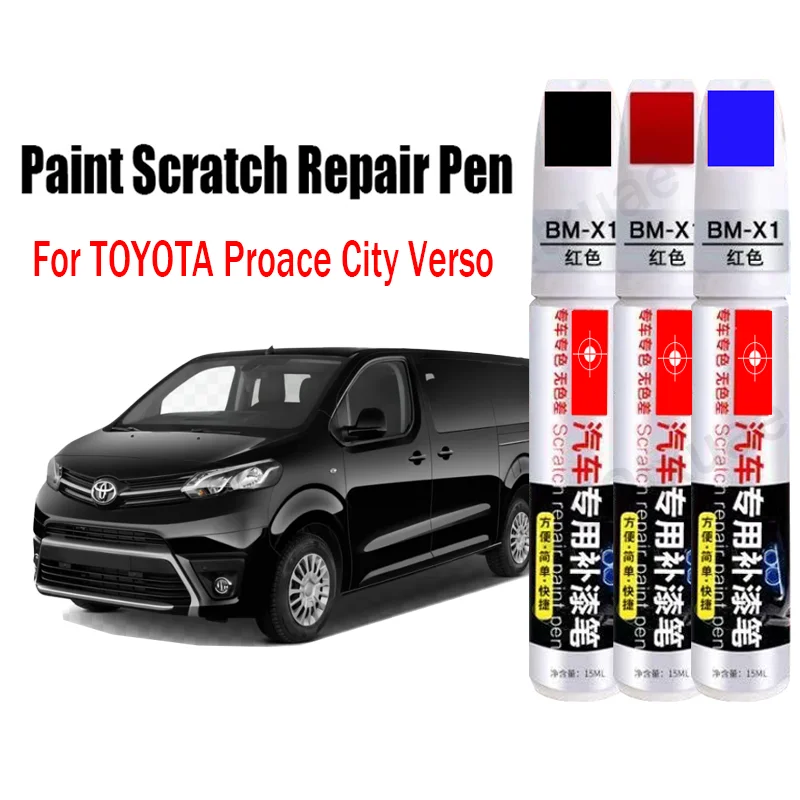 

Car Paint Scratch Repair Pen for TOYOTA Proace City Verso Touch-Up Pen Remover Paint Care Accessories Black White Red Blue Gray
