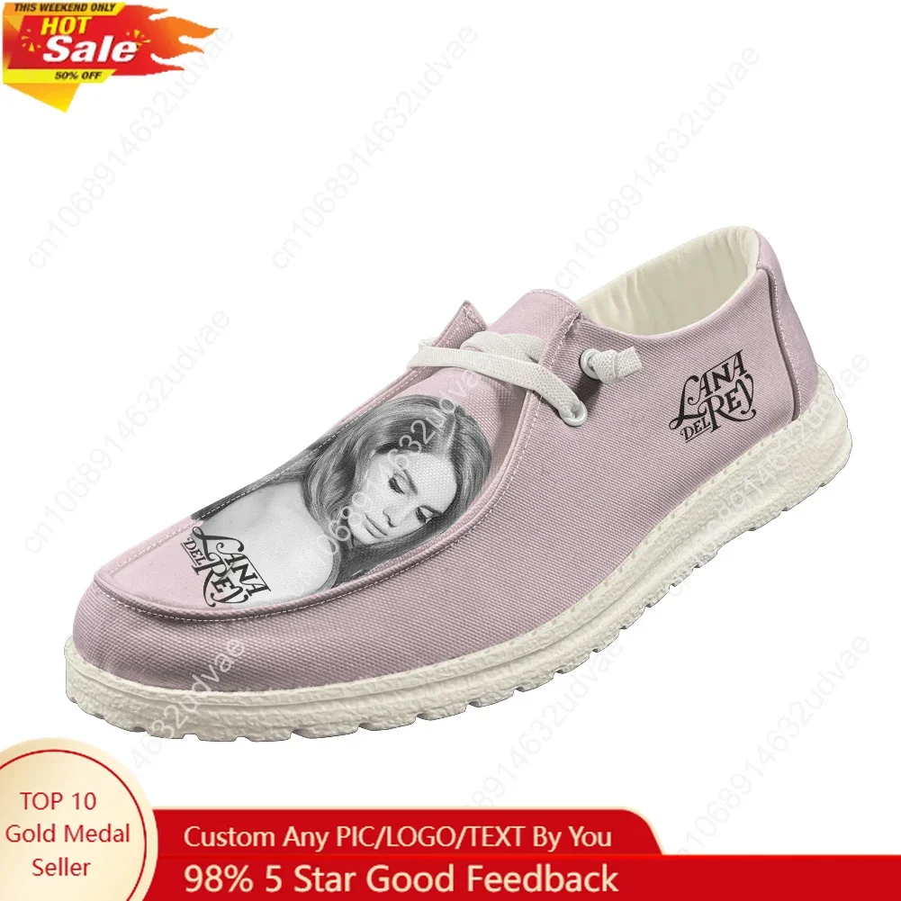 

Lana Del Rey Singer Loafers Men Woman Youth Casual Shoes Durable Lightweight Flat Footwear Outdoor Daily Work Custom Shoe White