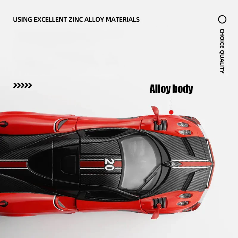 CCA 1:32 Pagani Huayra BC simulación de aleación de fundición a presión modelo de pantalla inferior de coche modelo de asiento conjunto de colección