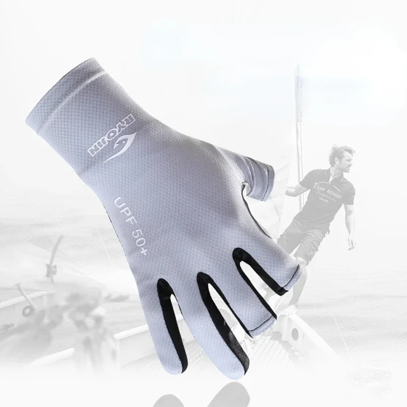 Three-finger Fishing Gloves for Men and Women, Anti-UV, UPF50 +, High Elastic, Lycra, Quick-drying, Thin, Breathable Glove, Sum