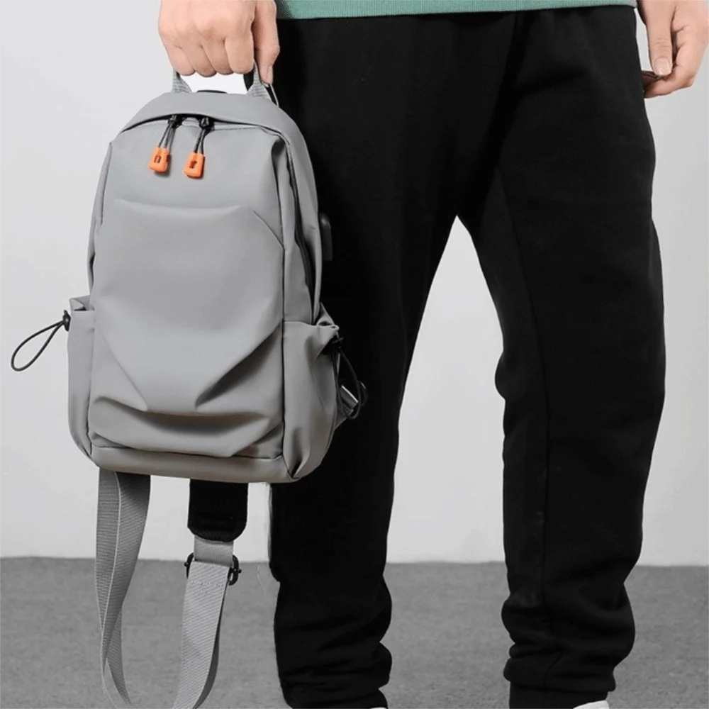 

Дышащая мужская нагрудная сумка с зарядкой через USB, многофункциональная уличная сумка на плечо с регулируемым ремешком, минималистичная спортивная сумка на ремне на каждый день