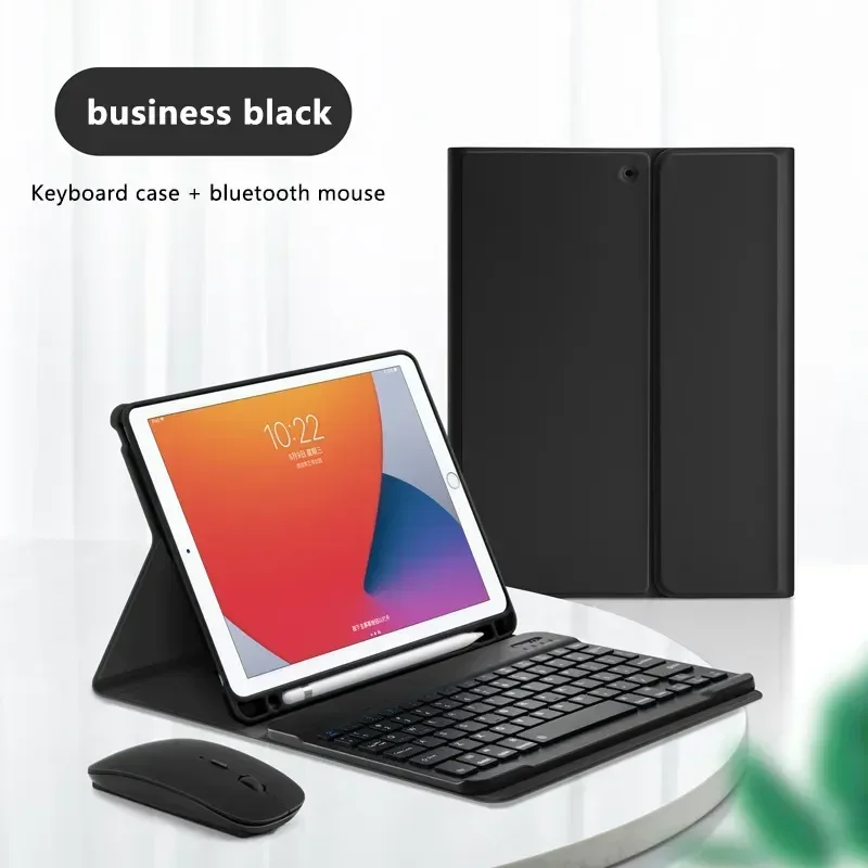 Colorful Candy Bluetooth Keyboard Case Mouse Magnetic Leather Stand Cover For iPad 7 8 9 10th Pro 11 Air 4 5th Mini 7 6 10.2inch