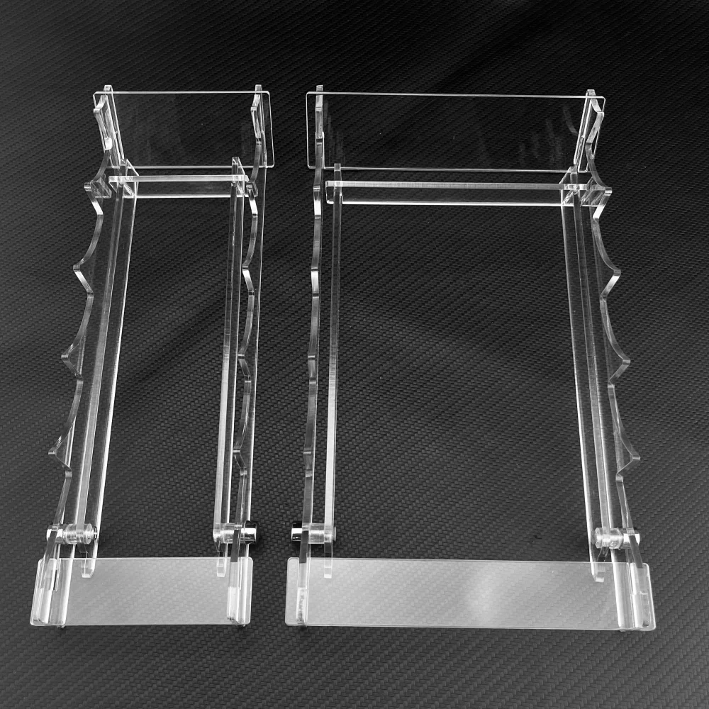 2 Specifications Transparent Acrylic Display Knife Rack Staircase-style Detachable Storage Rack Exhibition Stand Knife Rack view 3