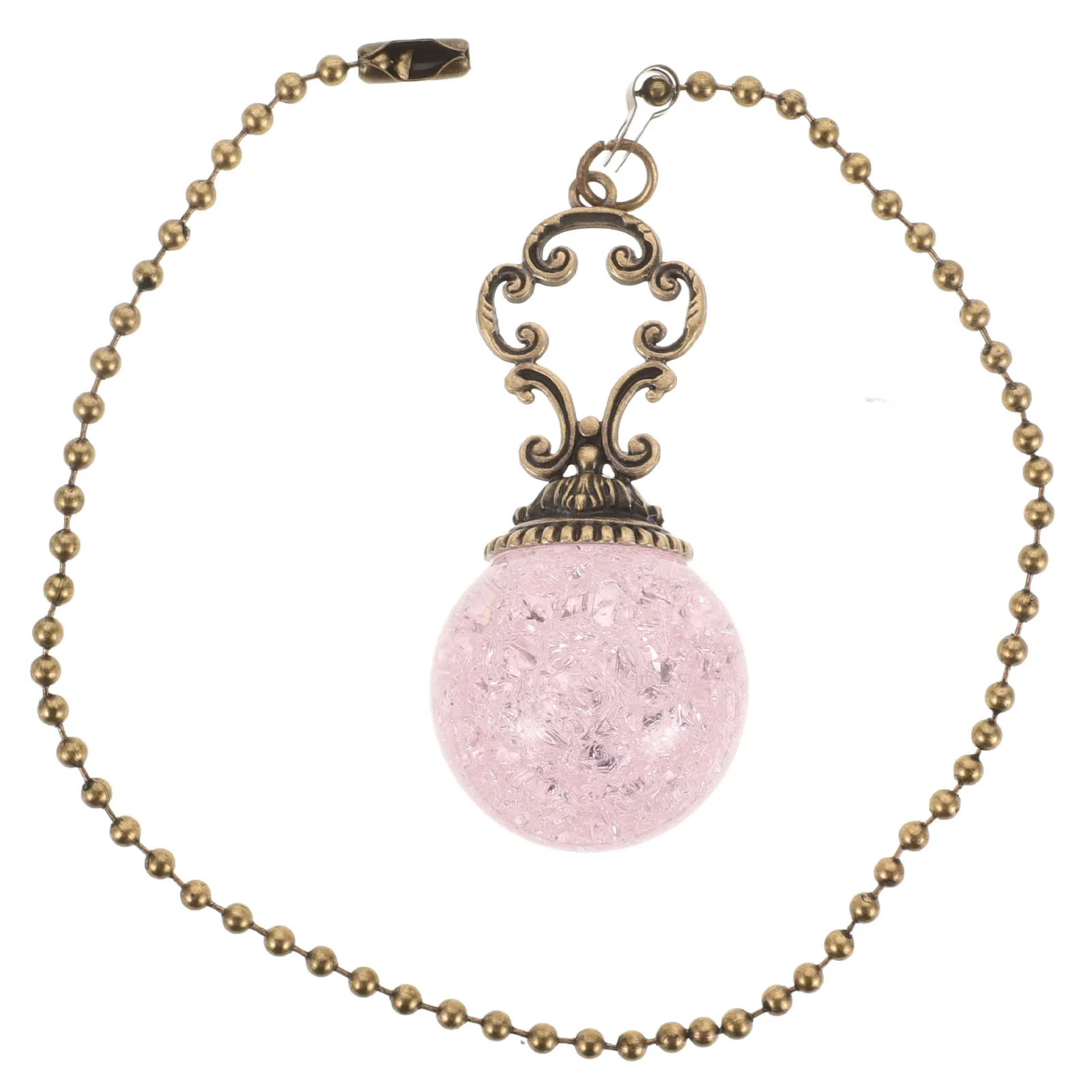 

Ceiling Fan Pull Chain Retro Bronze Beaded Extension Easy Install Decorative Pendant Chain for Fan Light Wall