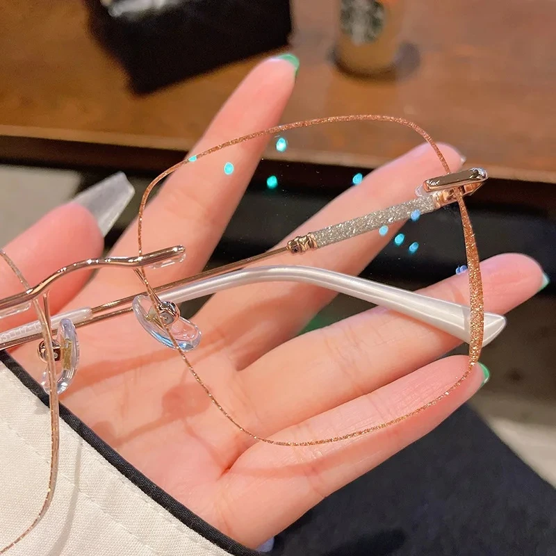 النساء خفيفة قطع الإطار طول النظر الشيخوخي النظارات الضوء الأزرق حجب نظارات للقراءة خمر نظارات بعيد النظر مع الديوبتر